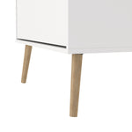 Cumbria Shoe Cabinet 3 flap Doors White