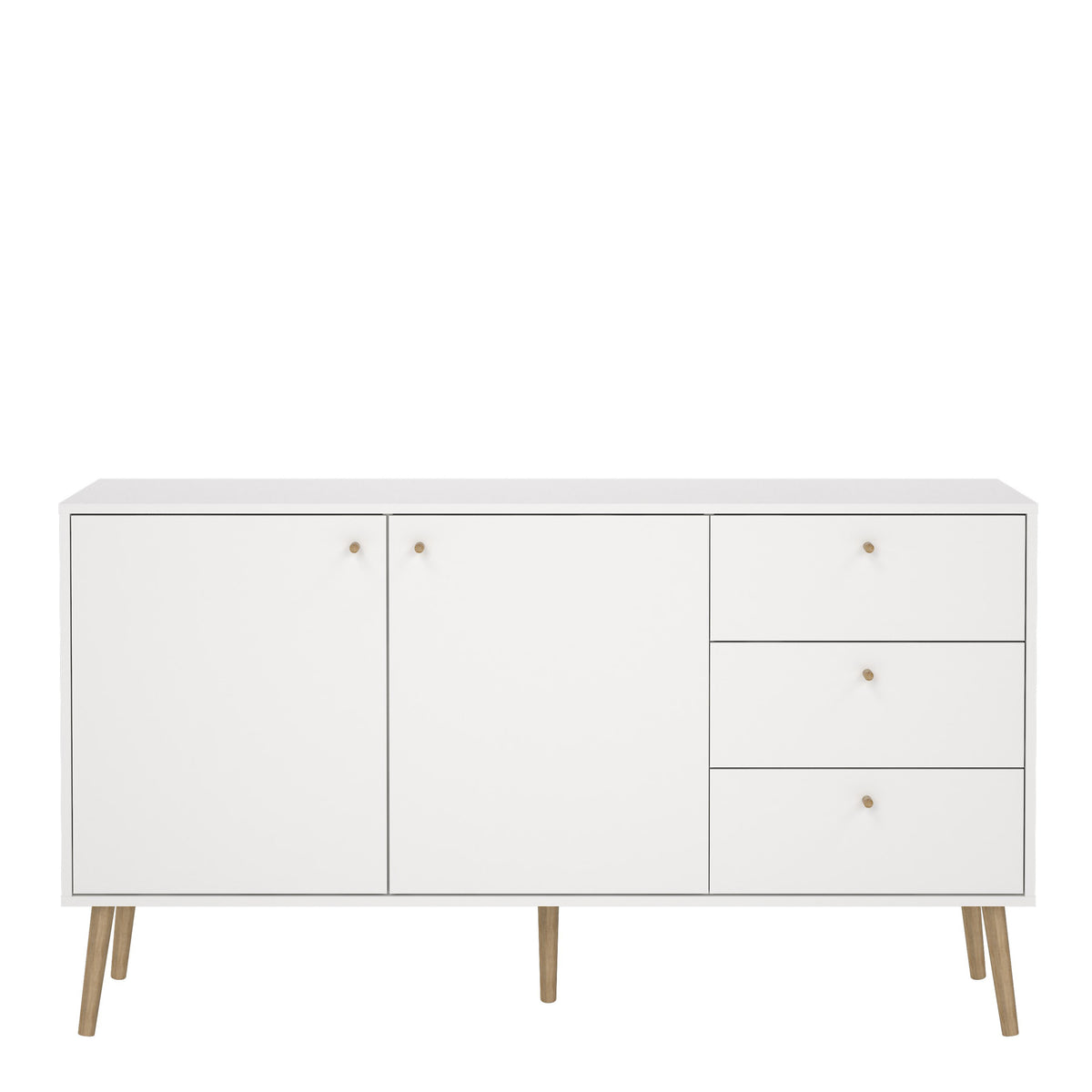 Cumbria Sideboard 2 Doors + 3 Drawers White