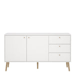 Cumbria Sideboard 2 Doors + 3 Drawers White