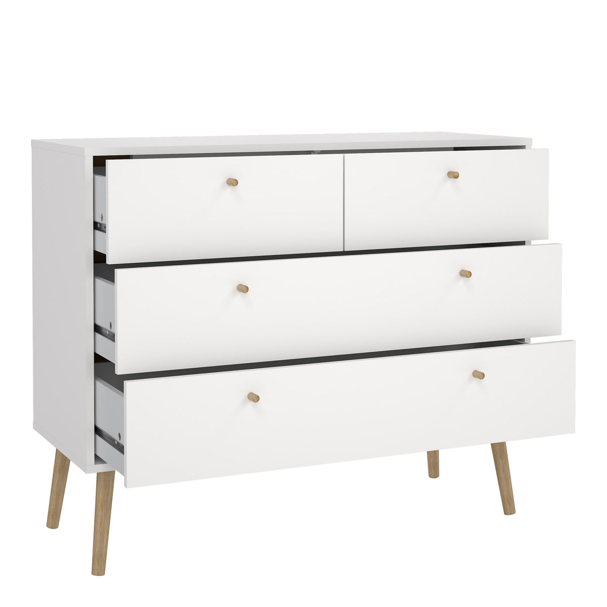 Cumbria Chest 2 + 2 Drawers White