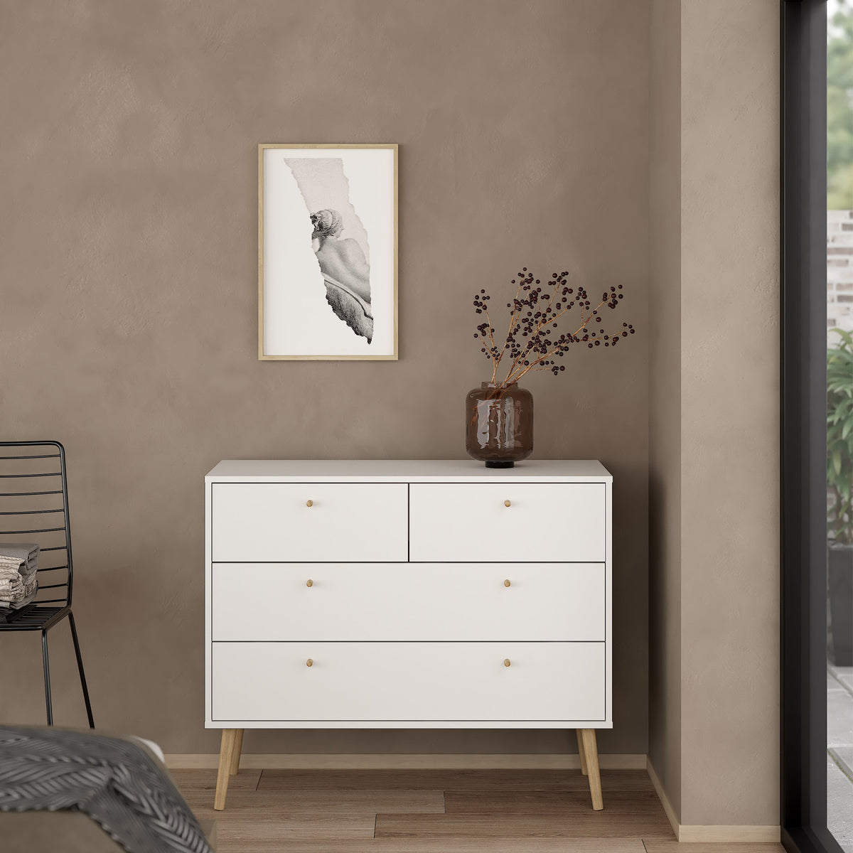 Cumbria Chest 2 + 2 Drawers White