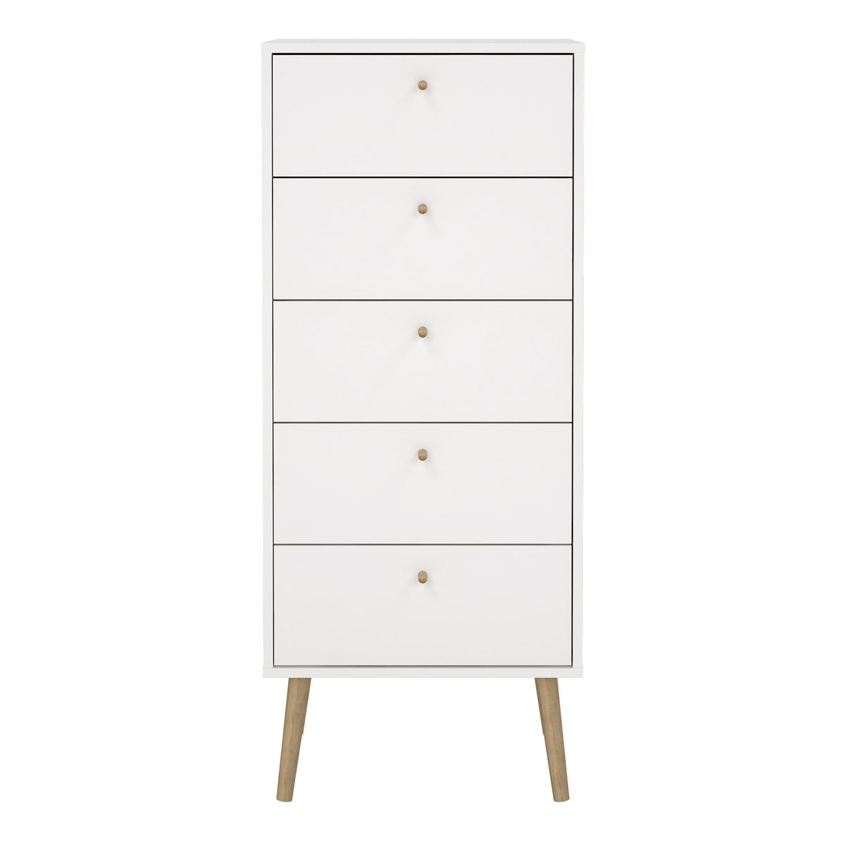 Cumbria Chest 5 Drawers White