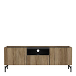 Kendall TV-Unit with 2 Doors + 1 Drawer Oak and Black