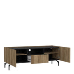 Kendall TV-Unit with 2 Doors + 1 Drawer Oak and Black