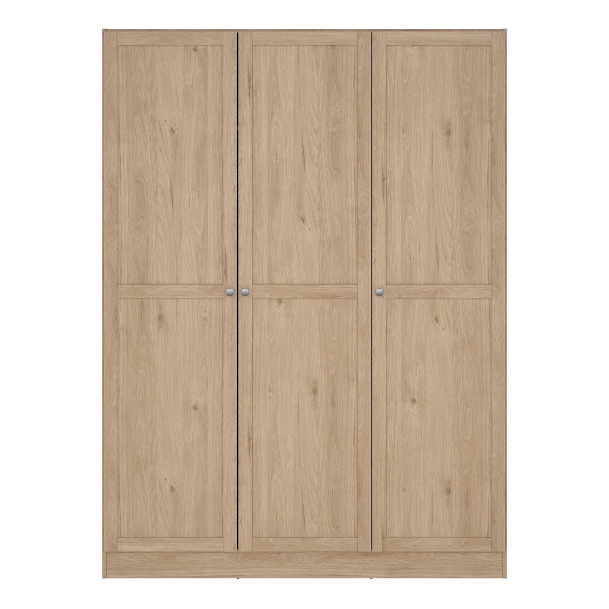 Brande Wardrobe with 3 Frame Doors in Jackson Hickory