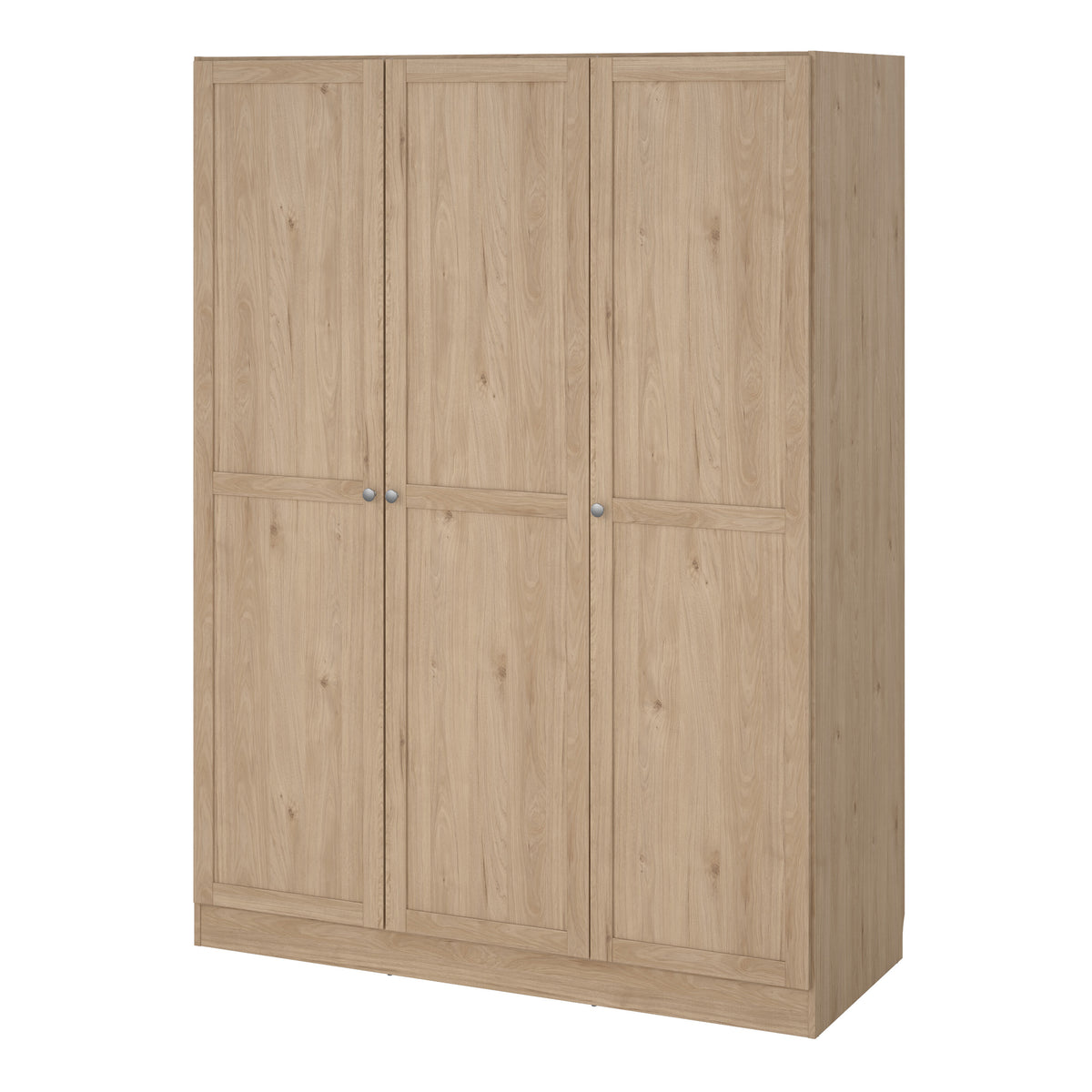 Brande Wardrobe with 3 Frame Doors in Jackson Hickory