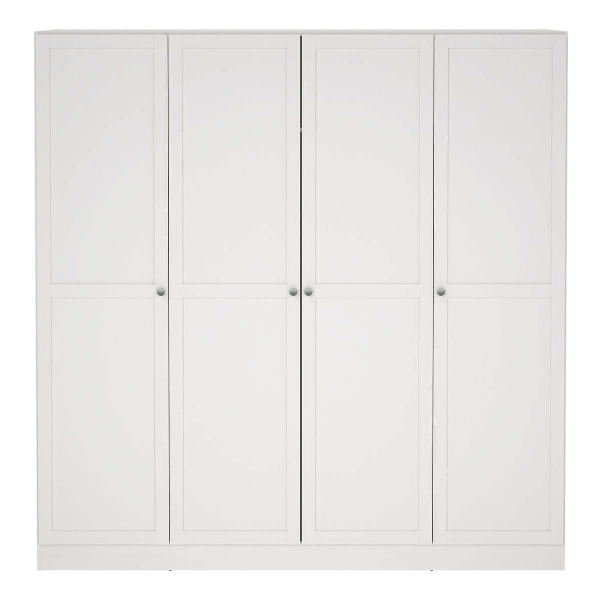 Brande Wardrobe with 4 Frame Doors in White