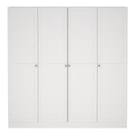 Brande Wardrobe with 4 Frame Doors in White