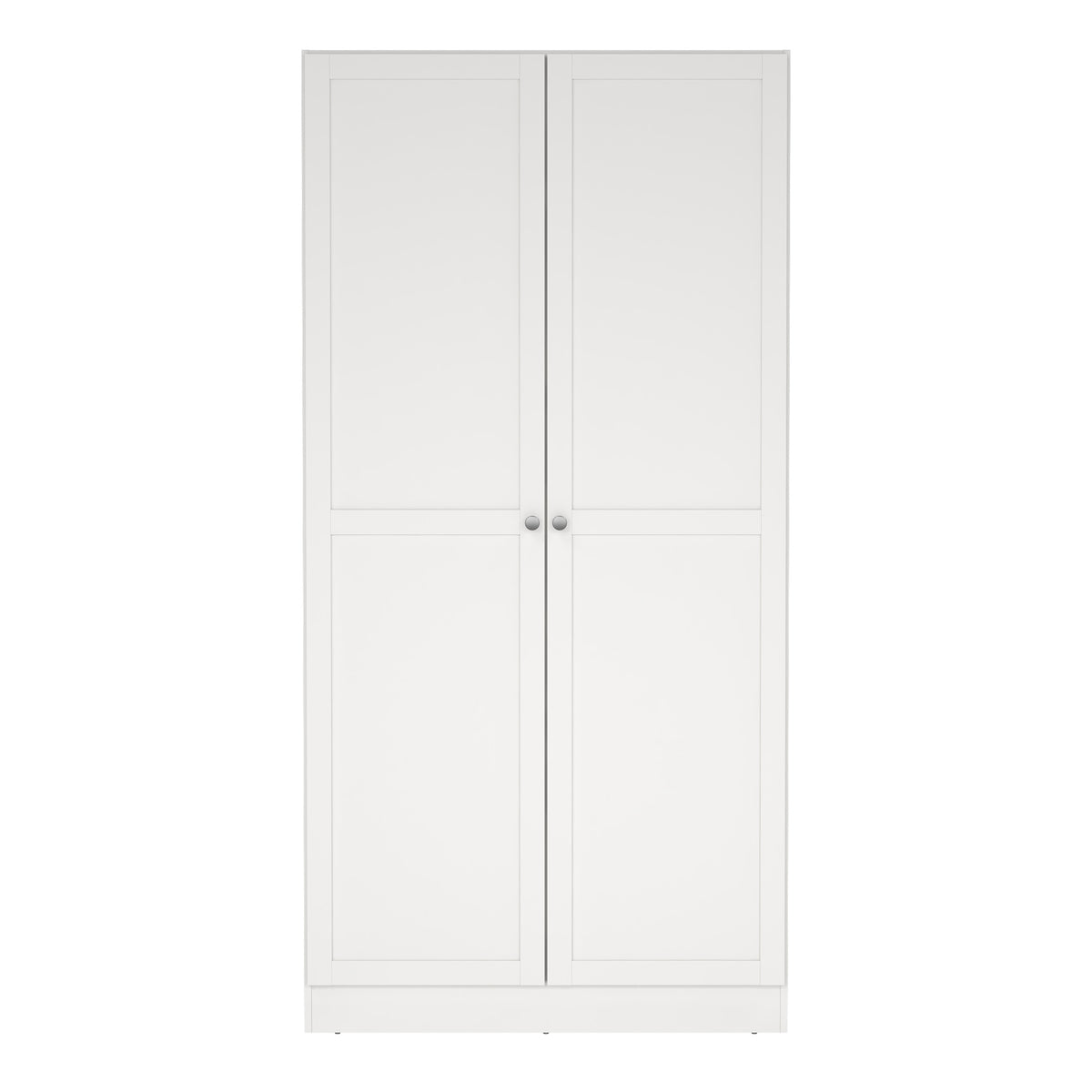 Brande Wardrobe with 2 Frame Doors in White