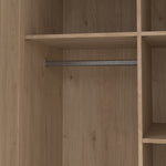 Brande Wardrobe with 2 Frame Doors in Jackson Hickory