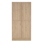 Brande Wardrobe with 2 Frame Doors in Jackson Hickory