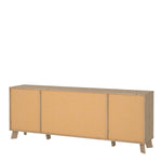 Ikast Sideboard 4 Doors + 1 Drawer in Jackson Hickory and White