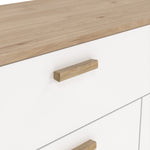 Ikast Sideboard 4 Doors + 1 Drawer in Jackson Hickory and White