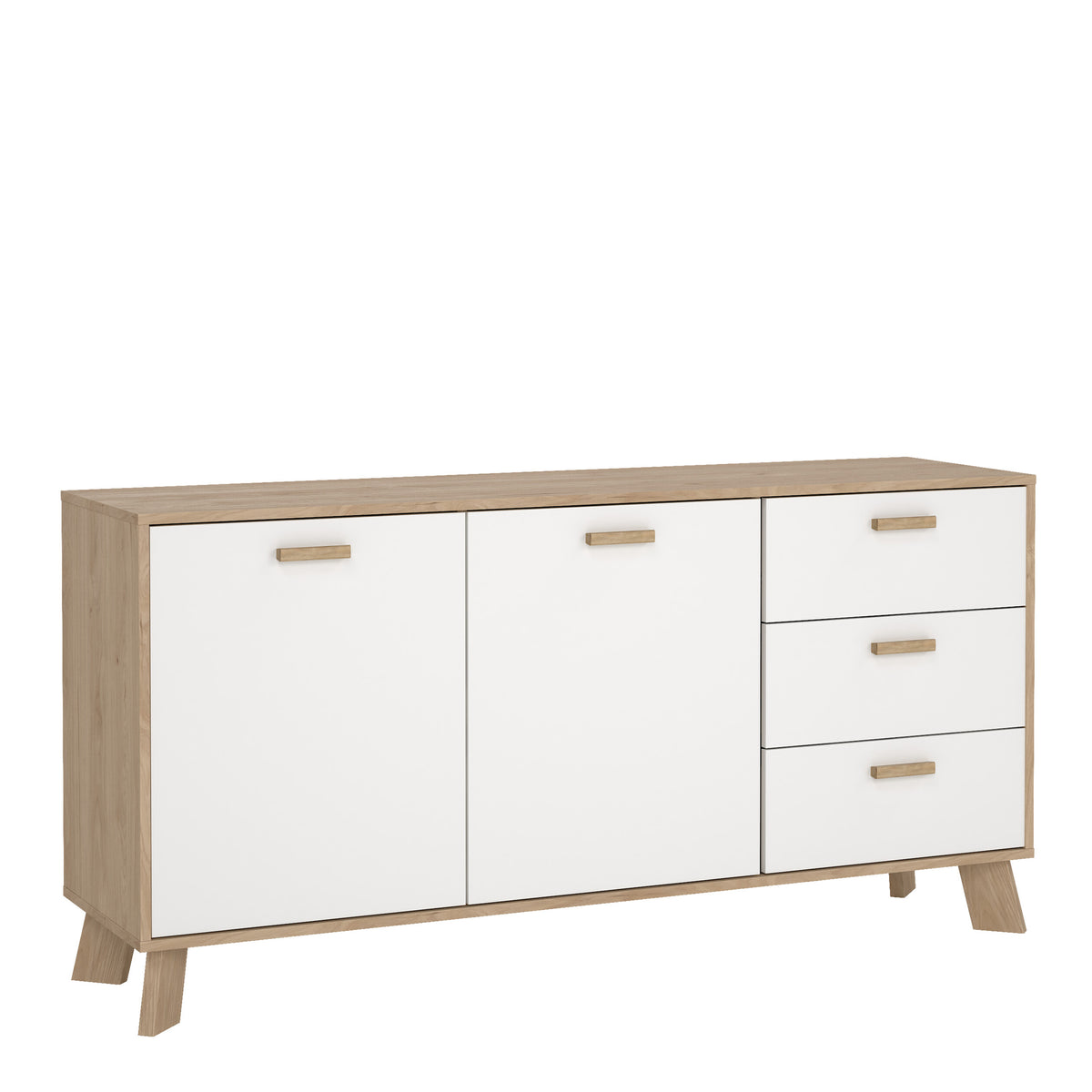 Ikast Sideboard 2 Doors + 3 Drawers in Jackson Hickory and White