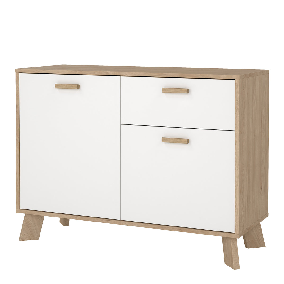 Ikast Sideboard 2 Doors + 1 Drawer in Jackson Hickory and White