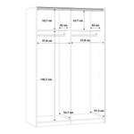 Babetta Sliding Wardrobe in Matt White