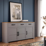 Bohol Sideboard in Riviera Oak/Grey Oak