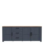 Bohol Large Sideboard in Riviera Oak/Navy