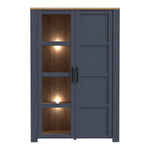 Bohol Display Cabinet in Riviera Oak/Navy