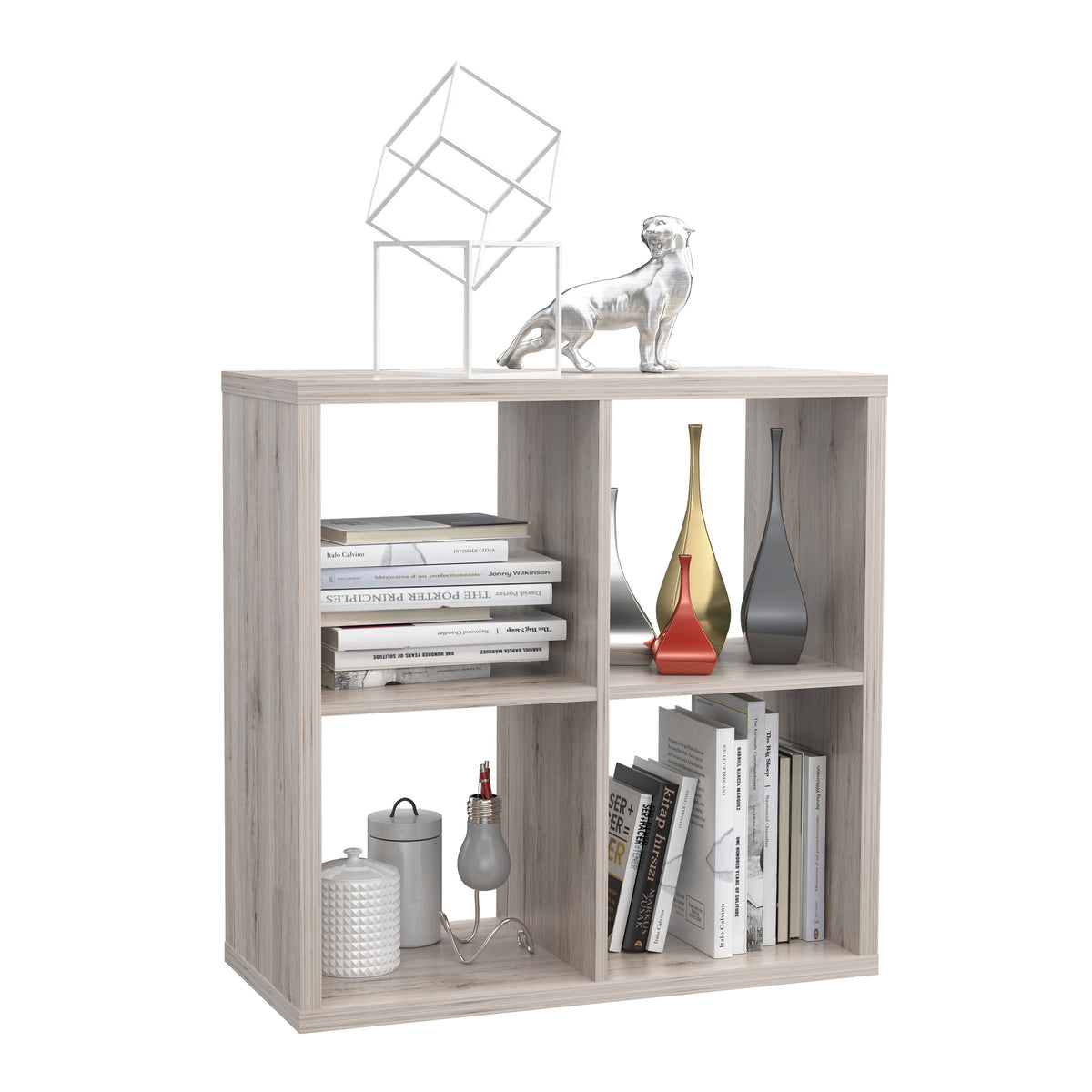 Mauro 2x2 Storage Unit in Sand Oak