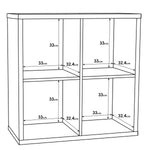 Mauro 2x2 Storage Unit in Sand Oak