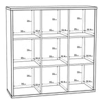 Mauro 3x3 Storage Unit in Matt White