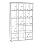 Mauro 3x5 Storage Unit in Matt White