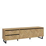 Nikomedes TV Unitin Spica Oak/Matt Black/Bartex Oak