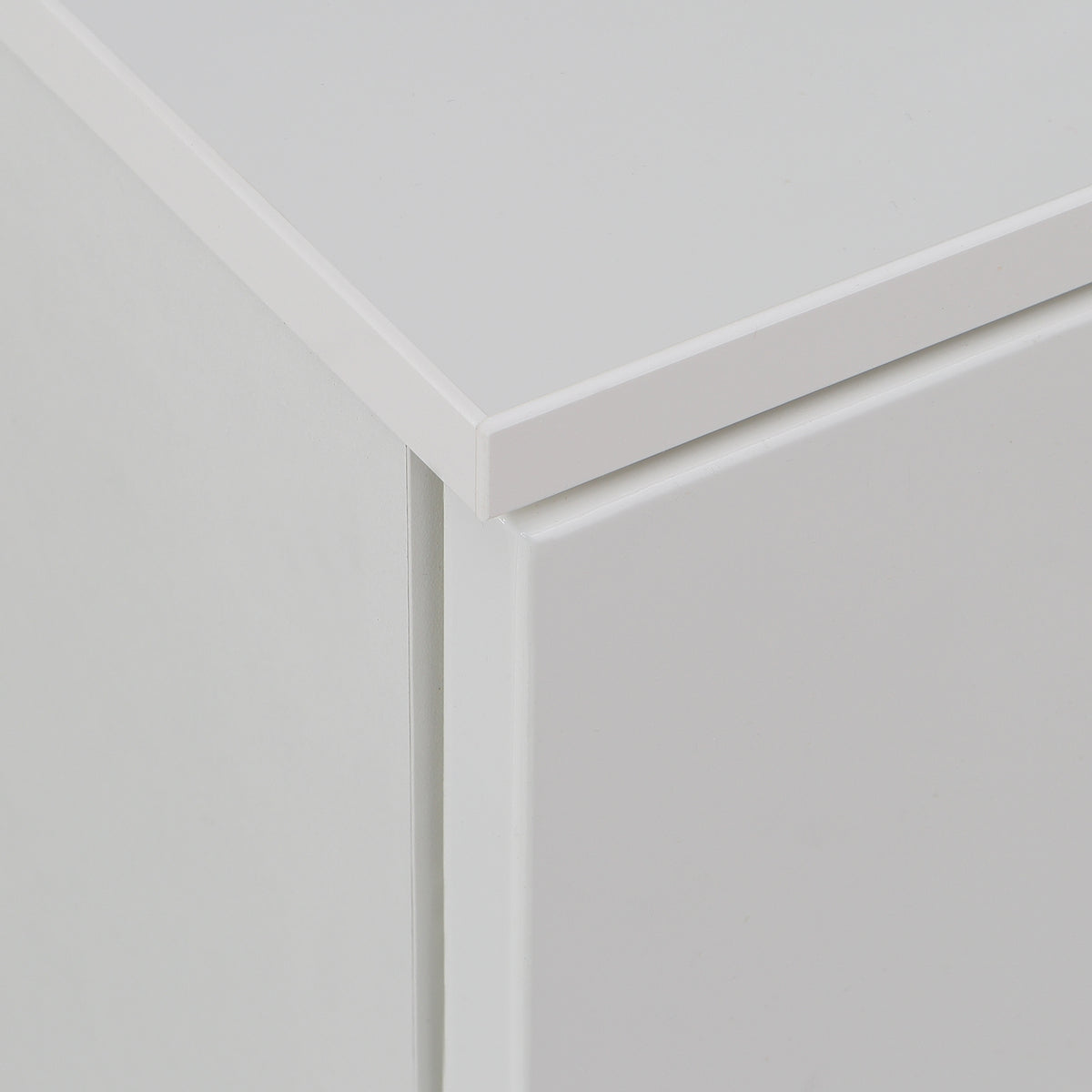 Sienna 4 Chest of Drawers 1 Door in White/White High Gloss