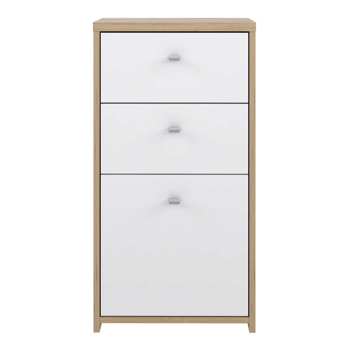 Best Chest Storage Cabinet 2 Drawers 1 Door in Artisan Oak/White