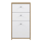 Best Chest Storage Cabinet 2 Drawers 1 Door in Artisan Oak/White