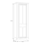 Illopa Hallway Wardrobe in Oak Nelson/Snowy Oak