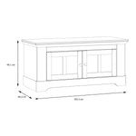 Illopa Storage Bench in Oak Nelson/Snowy Oak