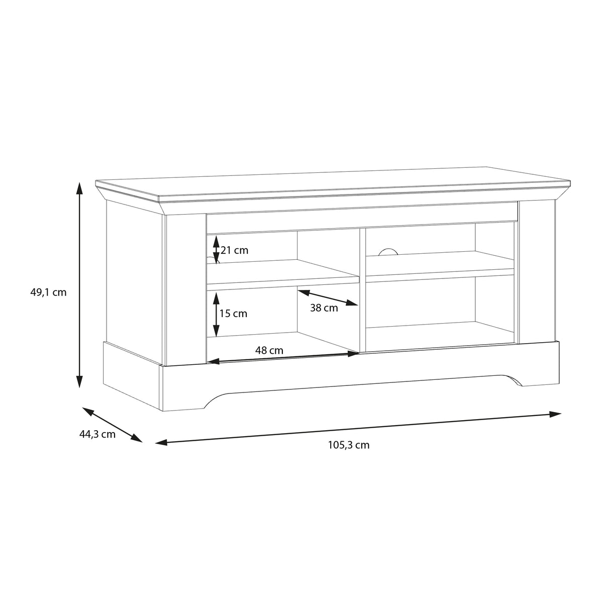 Illopa Storage Bench in Oak Nelson/Snowy Oak