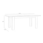 Bohol Extending Dining Table in Riviera Oak/Grey Oak