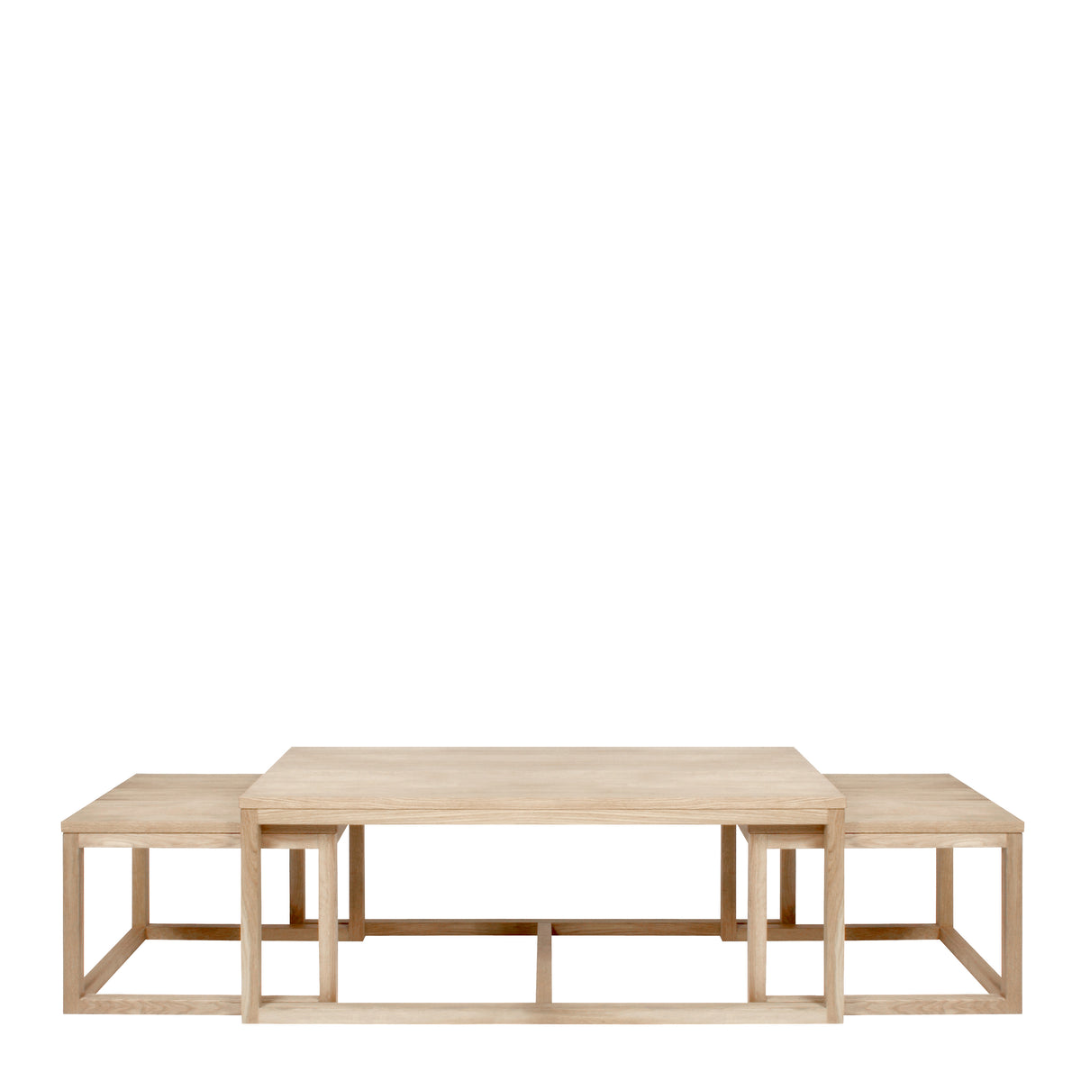 Cornus Coffee Table in Oak Set of 3