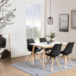 Raven Dining Table in White & Oak