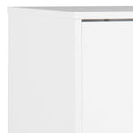 Mitra Shoe Cabinet 3 Flip Down Doors in White