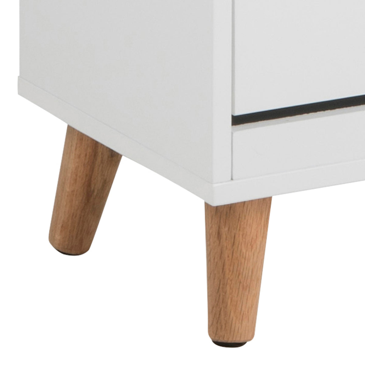 Mitra Shoe Cabinet 3 Flip Down Doors in White