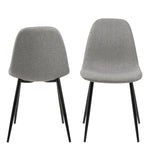 Wilma Dining Chair in Light Grey Set of 4