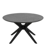 I_Duncan Round Coffee Table in Black 80x45cm