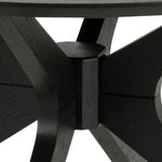 I_Duncan Round Coffee Table in Black 80x45cm