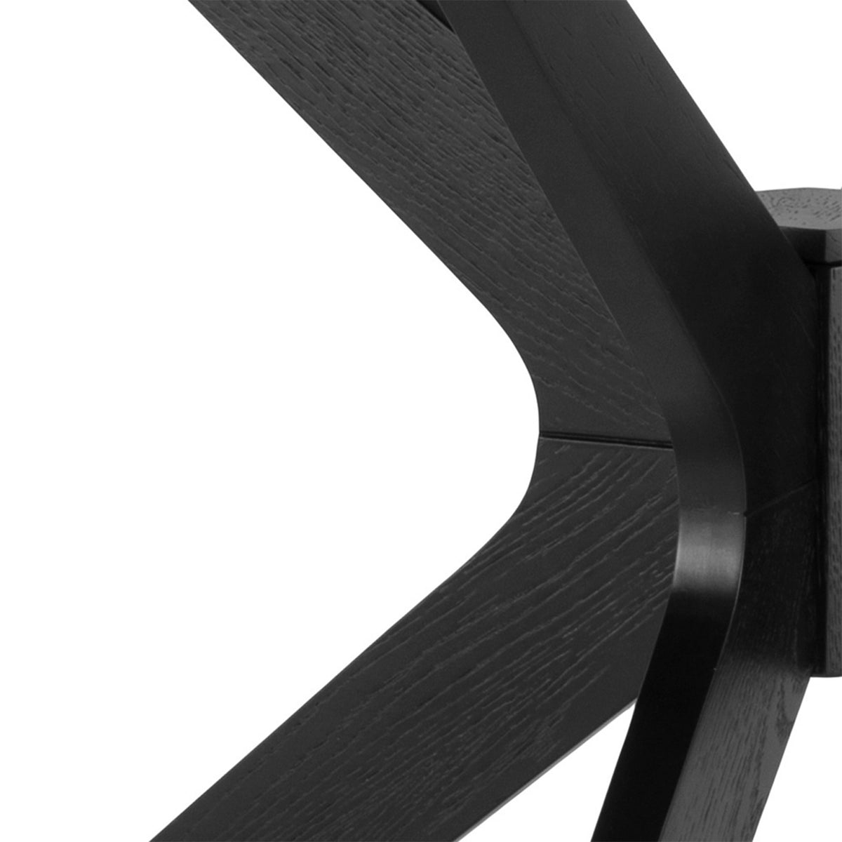 I_Duncan Round Dining Table in Black 105x75cm