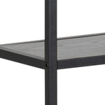 Seaford Black Metal Wall Shelf with 3 Additional Black Shelves