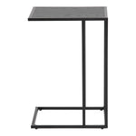 Seaford Black Metal Side Table with Black Top