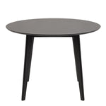 Roxby Round Dining Table in Black 105x76cm