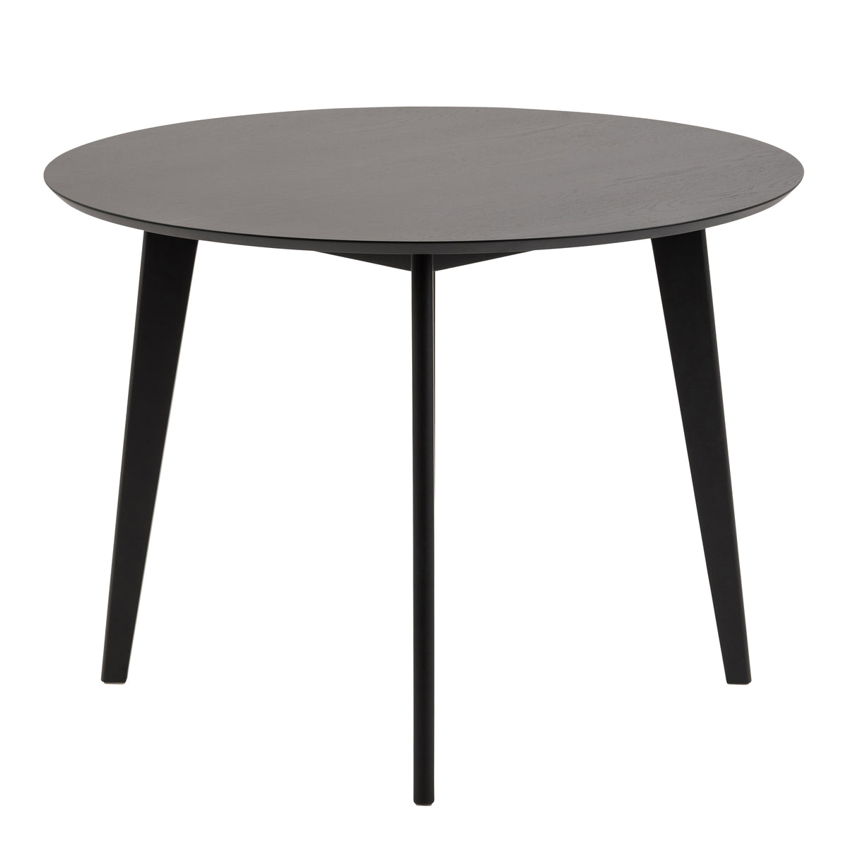 Roxby Round Dining Table in Black 105x76cm