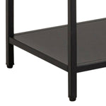 Newcastle Asymmetrical Bookcase with 6 Shelves in Matt Black