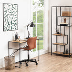 Seaford Office Desk in Black & Oak