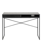 Seaford 1 Drawer Office Desk in Ash Black